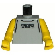 Lego tělo, světle šedá (973bpb159c01)